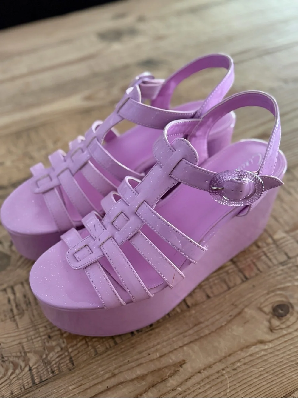 Circus by Sam Edelman Lavender Pink Platform Wedge Sandals